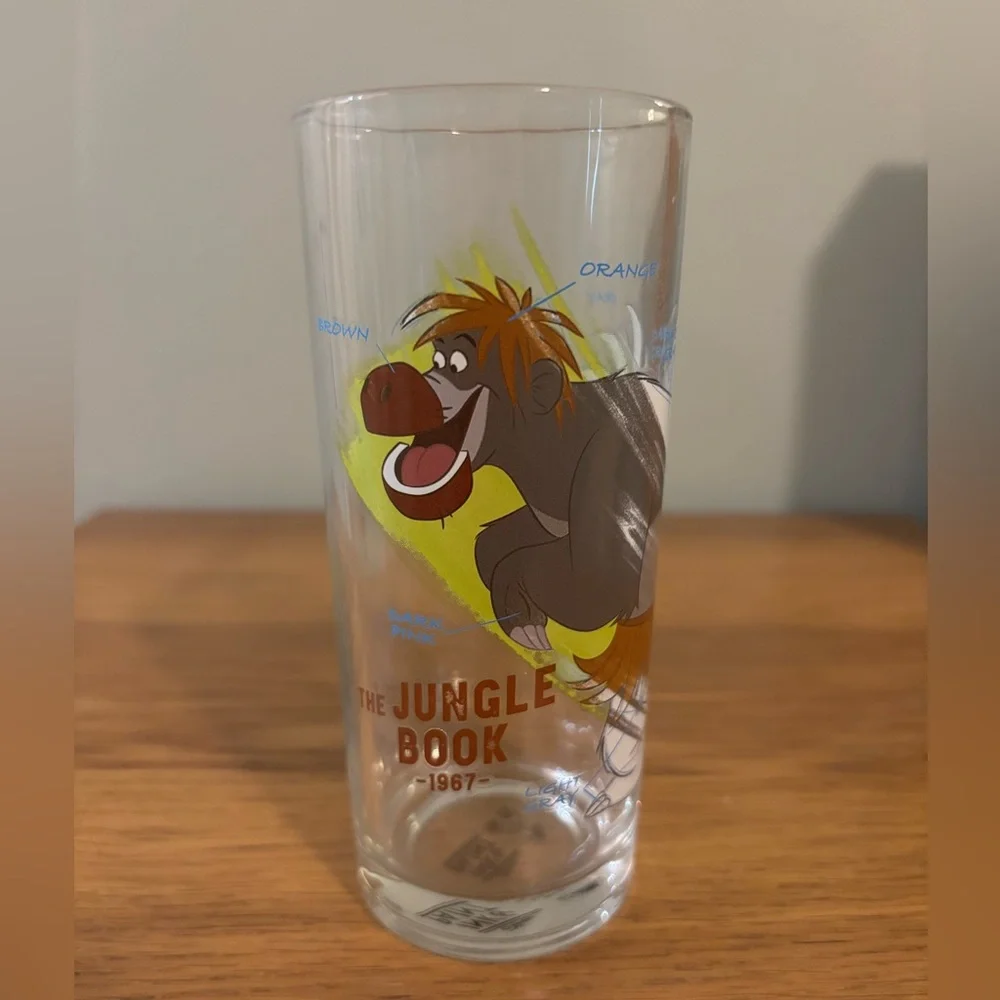 Disney Parks Ink and Paint Collection drinking glass Baloo from The Jungle Book